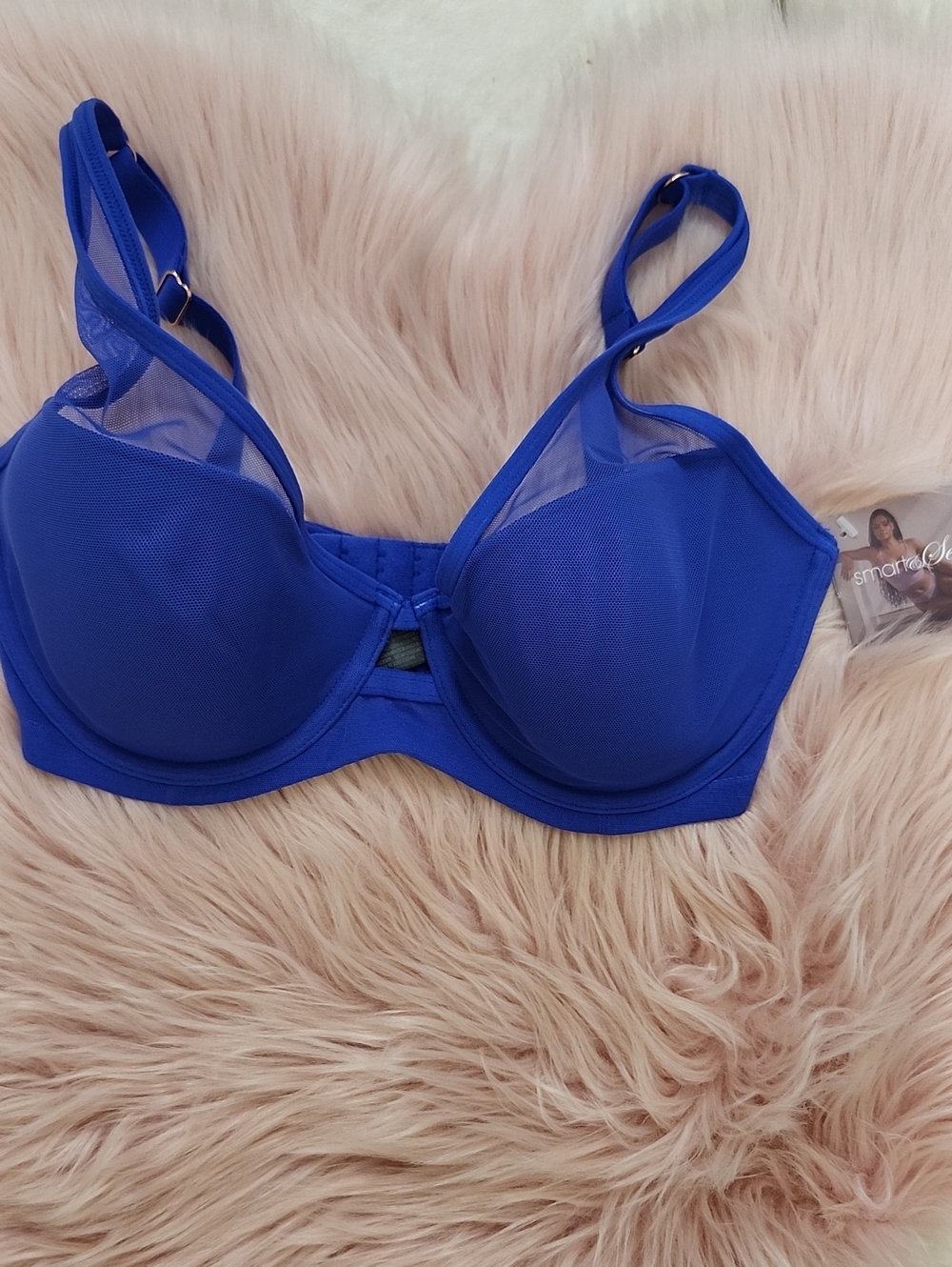 Brand New SMART & SEXY SHEER MESH DEMI UNDERWIRE BRA-32DD